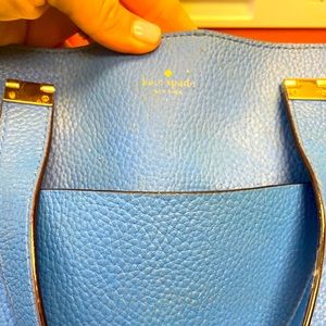 Blue leather gorgeous kate spade handbag